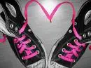 pink and black converse love