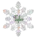 snow flake with name Tyler