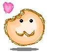 Loving floating cookie