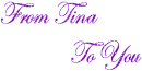 Tina name tag