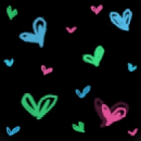 colorfull hearts