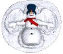 snowman made the angel