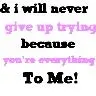I won't give up