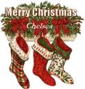 MERRY CHRISTMAS WITH NAME CHELSEA
