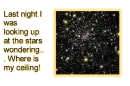 Looking at the stars wondering
