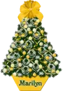 Xmas Tree Yellow - Marilyn