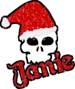 Janie - Santa Skull