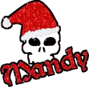Mandy - Santa Skull