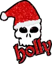 Holly - Santa Skull