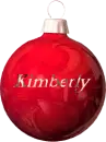 christmas bulb with name kimberly