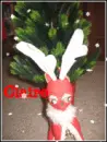 Reindeer with name and sparkles