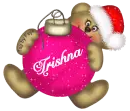 Santa Bear Baubble Rainbow - Trishna