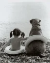 girl with dog