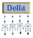 WINTER PLAQUE: DELIA