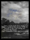 sky and river