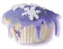 Winter Purple Cupcake
