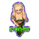 groovy hippie peace girl 