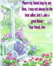 sop by any time ann