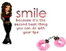 smileing second best thing to do with you lips
