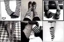 black&white socks