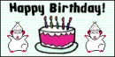 Dancing Rat Birthday Banner- Mint