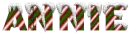 snow candy cane annie