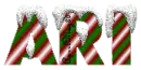 snow candy cane ari