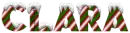 snow candy cane clara