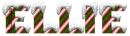 snow candy cane ellie