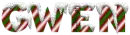 snow candy cane gwen