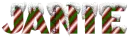 snow candy cane janie