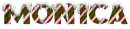 snow candy cane monica