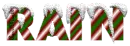 snow candy cane rain