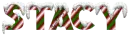 snow candy cane stacy