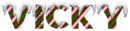 snow candy cane vicky