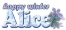 Alice... winter snowflakes