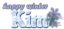 Kim ... winter snowflakes