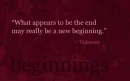New Beginnings