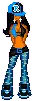 Blue thugette girl