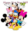 mickey and gang happy new year 2009