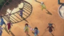 kids running away