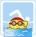 swimming [: