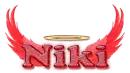 Red angel wings- Niki