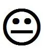 Non-smiling face.