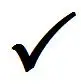 Check mark.