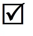 Check mark.