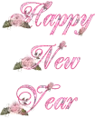 Rosey Floral Pink - Happy New Year