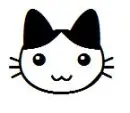 Black markings cat normal.