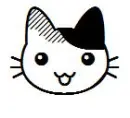Patched markings cat happy.