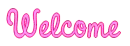 Welcome cute-text